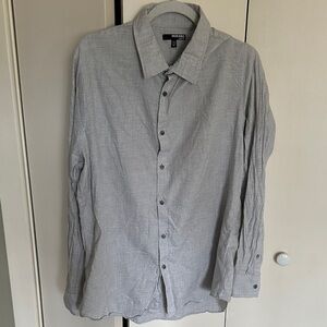 Murano Light Gray Casual Button Down Shirt